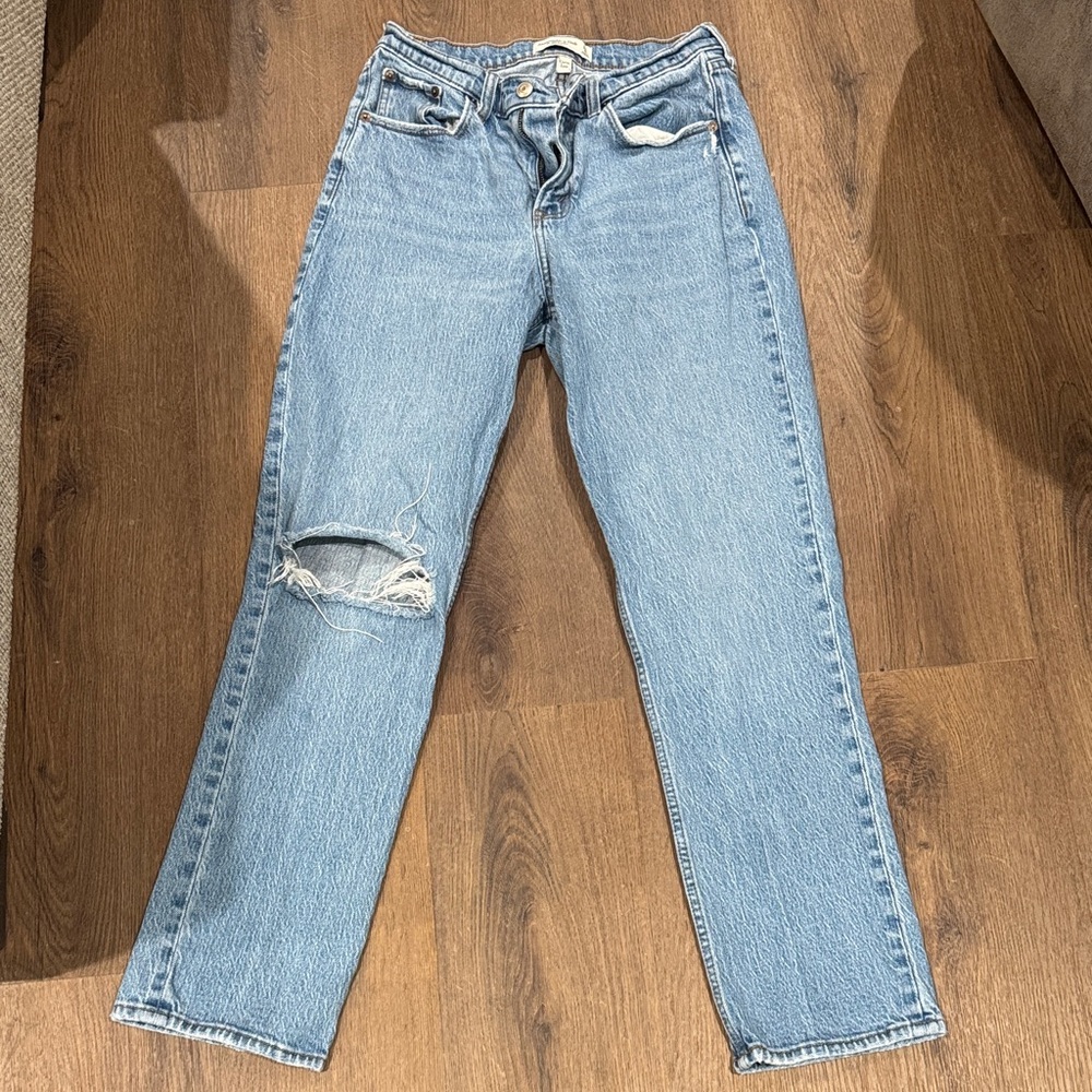 Abercrombie & Fitch Light Blue Straight Leg Jeans